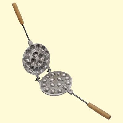 Форма для выпечки печенья Орешки, 16 половинок