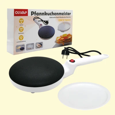 Блинница электрическая погружная Pfannkuchenmeister Ø20 см, 600W, упаковка: 20 × 40 × 6,5 см