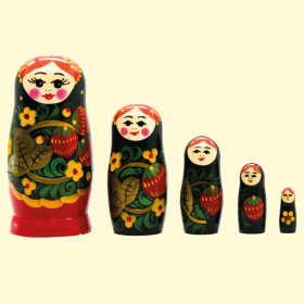 Матрёшка Земляничка M5, 11 см