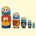 Матрёшка Маковый букет M5, 18 см