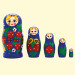 Матрёшка Клубничка средняя M5, 15 см