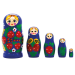 Матрёшка Клубничка средняя M5, 15 см