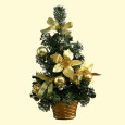 Künstlicher Tisch-Weihnachtsbaum Winterzauber. Festliche Freude, 30 cm, goldene Poinsettie