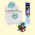 Konfettikanonen - Set 24-Tlg - С новым Годом!, Folie, Luftschlangen, Papiereinlagen, 20 cm