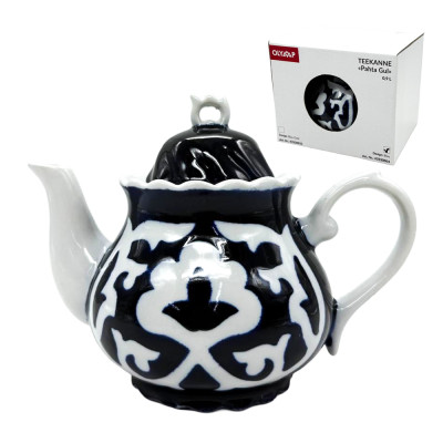 Чайник заварочный Пахта Гул, белый-синий, Узбекистан, 0,9 л