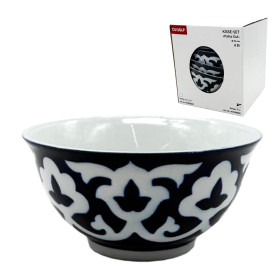 Набор киссэ Пахта Гул 6 шт, белый-синий, Узбекистан, Ø 14 см