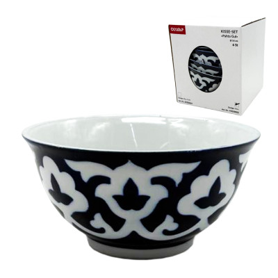 Набор киссэ Пахта Гул 6 шт, белый-синий, Узбекистан, Ø 14 см