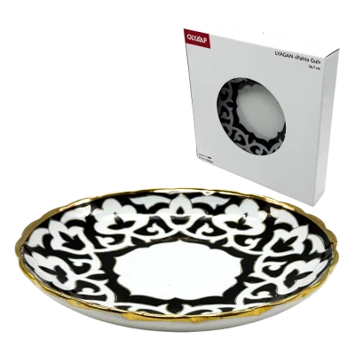 Ляган глубокий Пахта Гул синяя Узбекистан Ø 26,7 см