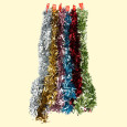 Girlande, Set 10 St, Lamettagirlande multikolor glänzend Ø 8 cm, 200 cm
