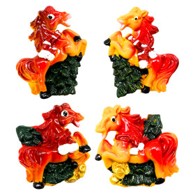 Набор магнитов 24 штуки Год Лошади 5 x 5 см