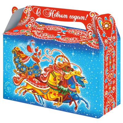 Складная подарочная упаковка Вихрь, 500 гр, картонная коробка для подарков