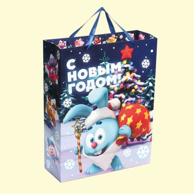 Пакет ламинированный вертикальный - Смешарики, 31 × 40 × 11,5 cm