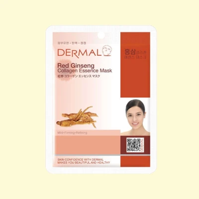 DERMAL тканевая маска для лица с коллагеном и женьшенем, 23 г