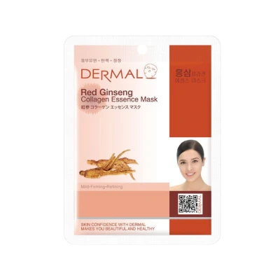 DERMAL тканевая маска для лица с коллагеном и женьшенем, 23 г