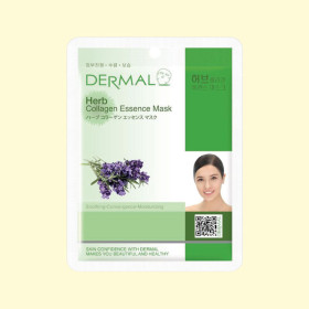 DERMAL тканевая маска для лица с коллагеном и травами, 23 г