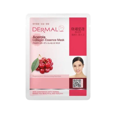 DERMAL тканевая маска для лица с коллагеном и ацеролой, 23 г