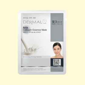 DERMAL тканевая маска для лица с коллагеном и молочными протеинами, 23 г