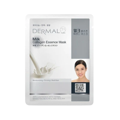 DERMAL тканевая маска для лица с коллагеном и молочными протеинами, 23 г