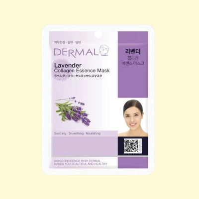 DERMAL тканевая маска для лица с коллагеном и лавандой, 23 г