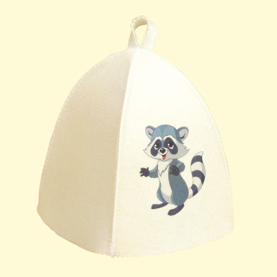 Банные шапки детские, войлок, шерсть 30%, полиэстер 70%