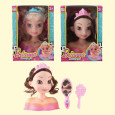 Голова для причёсок с аксессуарами, 16 см, 2 цвета в ассортименте, упаковка с окном