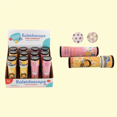 Калейдоскоп 17 см, 2 цвета в ассортименте, 12 штук в дисплее