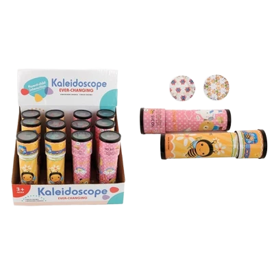 Калейдоскоп 17 см, 2 цвета в ассортименте, 12 штук в дисплее