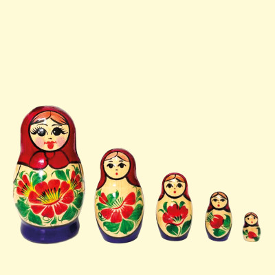 Матрешка Кировская М5, 10 см, различные дизайны