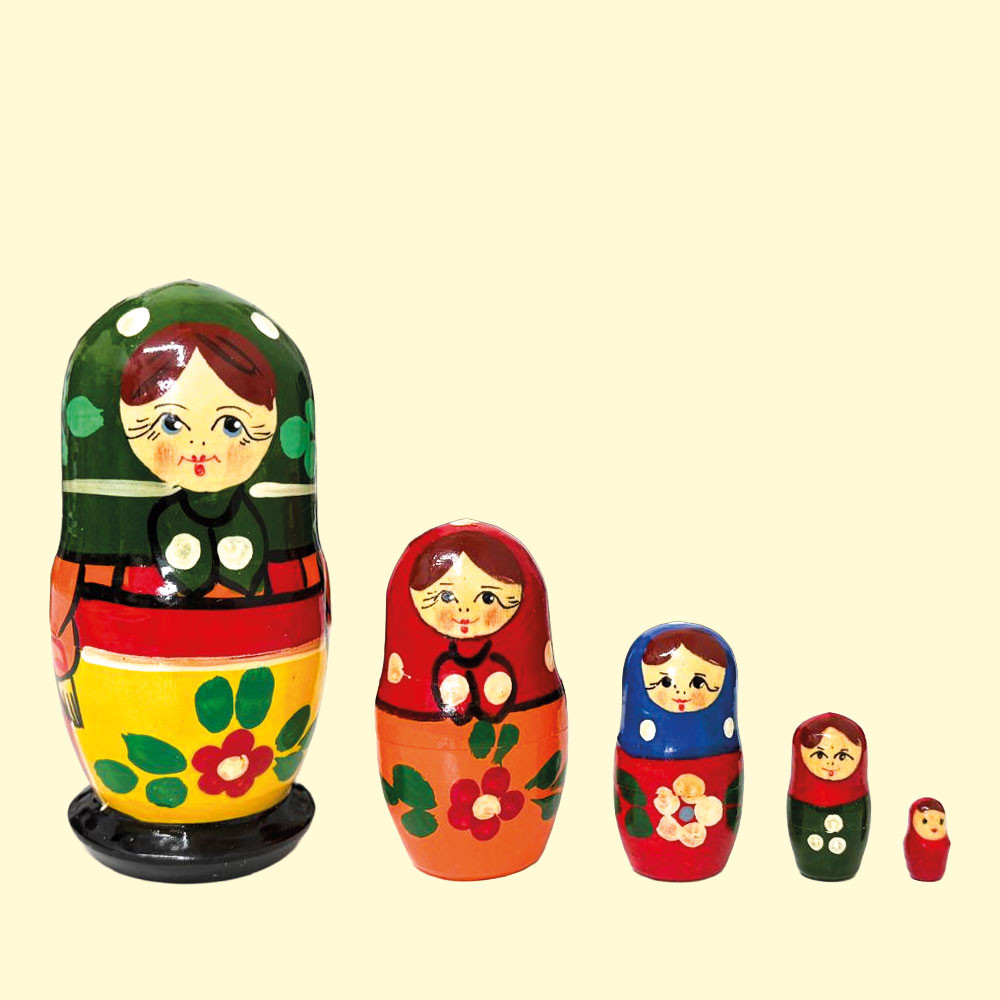 Матрешка Загорская М5, 10 см, различные дизайны