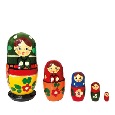 Матрешка Загорская М5, 10 см, различные дизайны