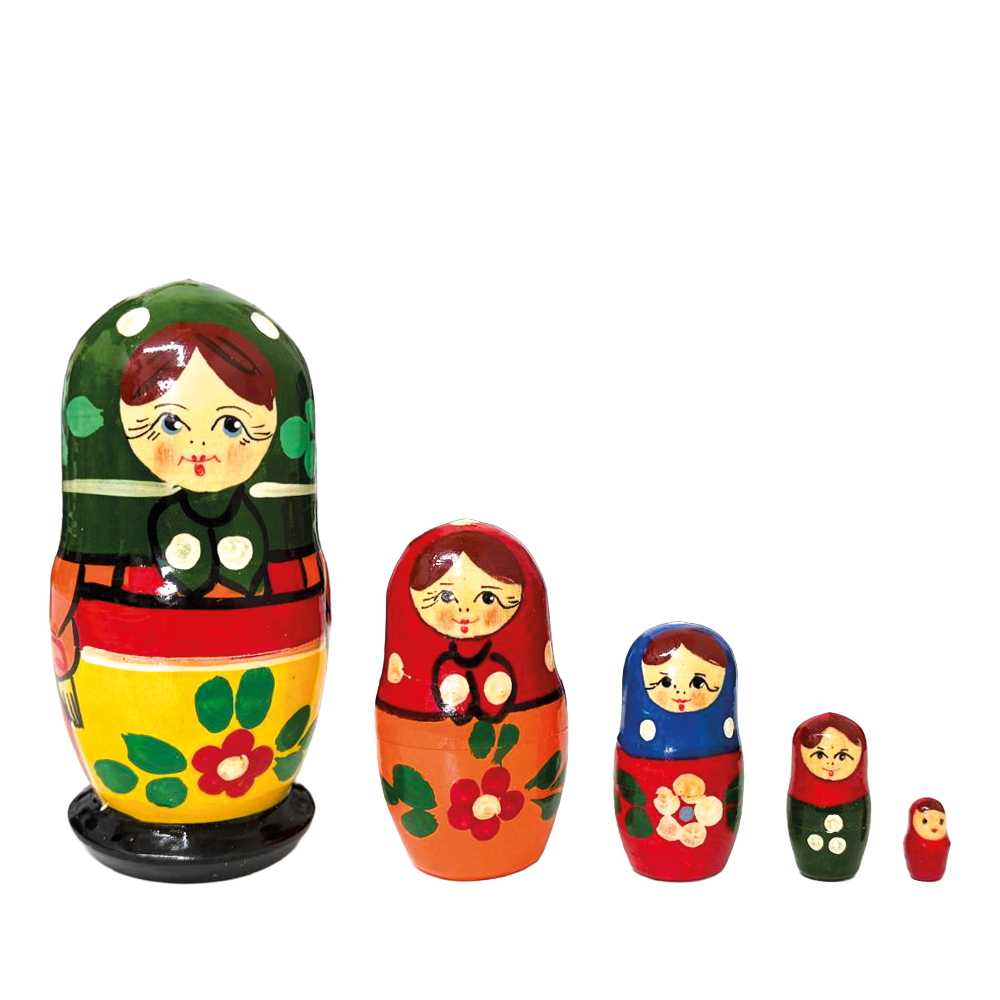 Матрешка Загорская М5, 10 см, различные дизайны