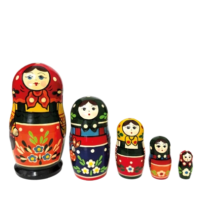 Матрешка Загорская М5, 15 см, различные дизайны