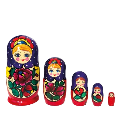 Матрешка Полховский Майдан М5, 15 см, различные дизайны