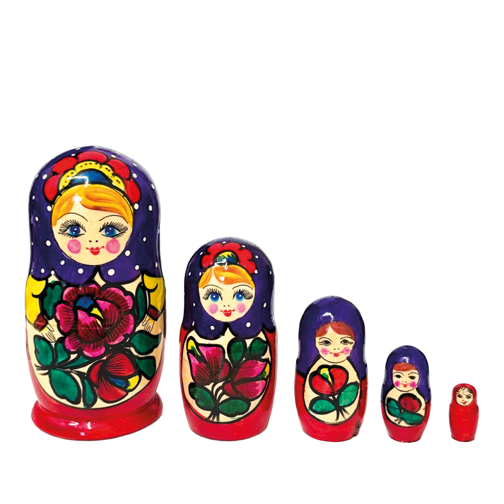 Матрешка Полховский Майдан М5, 15 см, различные дизайны