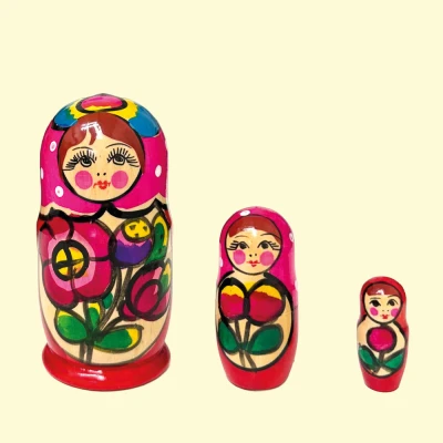 Матрешка Полховский Майдан М3, 10 см, различные дизайны