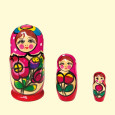 Матрешка Полховский Майдан М3, 10 см, различные дизайны
