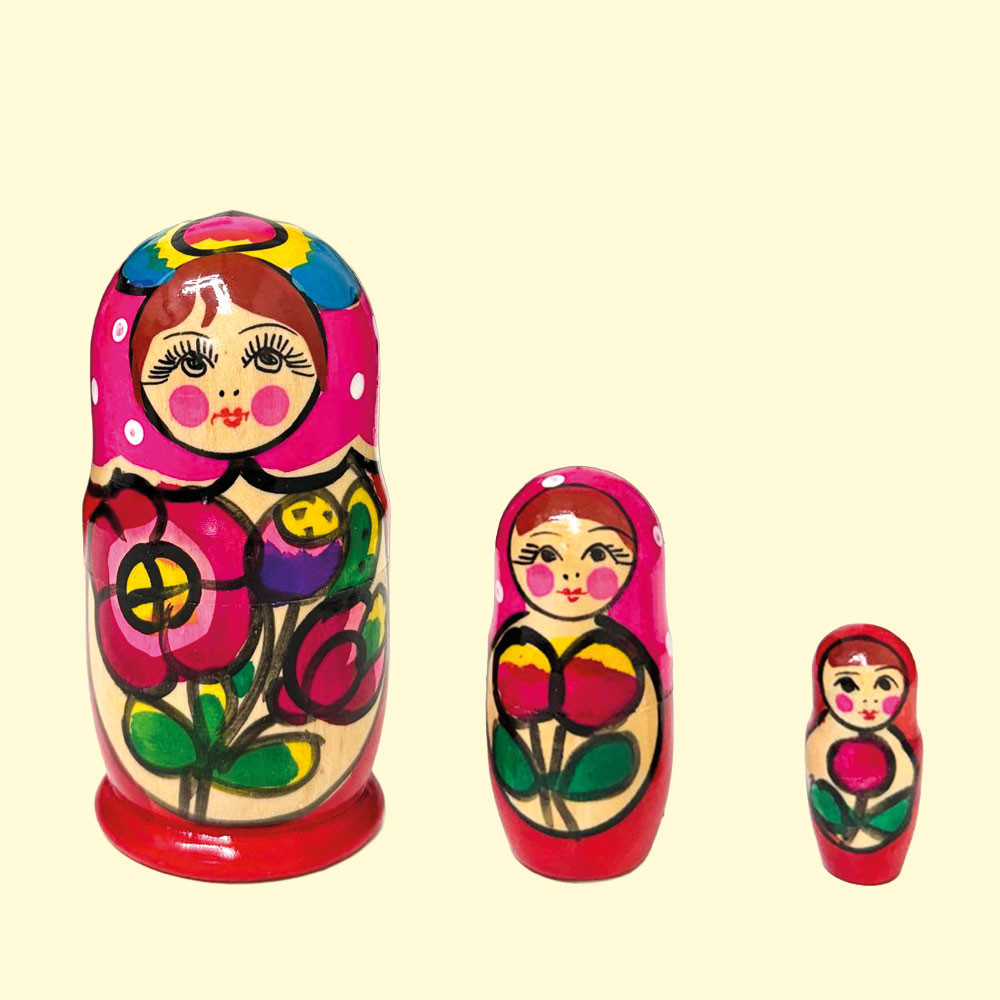 Матрешка Полховский Майдан М3, 10 см, различные дизайны