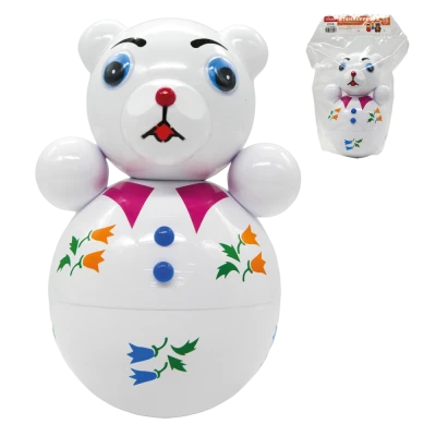 Музыкальная кукла-неваляшка Медвежонок, около 25 см, из ПВХ