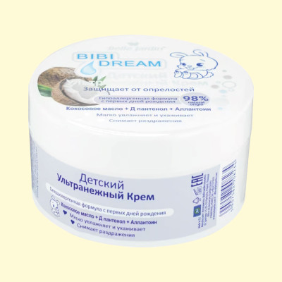 Belle Jardin Детский универсальный крем Кокосовое масло + D-пантенол + Аллантоин, 200 мл