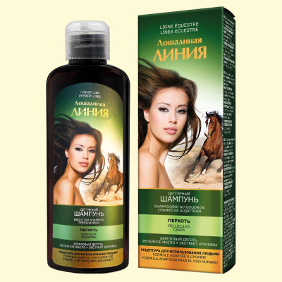Pharma Group Лошадиная Линия Дегтярный шампунь от перхоти, 200 мл