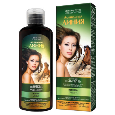 Pharma Group Лошадиная Линия Дегтярный шампунь от перхоти, 200 мл