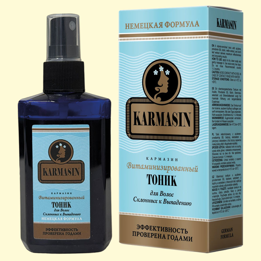 Pharma Group KARMASIN — Витаминизированный тоник для ослабленных волос, 100 мл