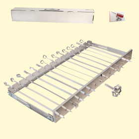 Насадка на мангал SESAM Без мотора! для 15  шампуров. длина 82 см, ширина регулируется 24-40 см