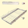 Mehrfacher Drehspieß SESAM Ohne Motor!  für 15 Spieße, L-82 cm, Breite regulierbar 24-40 cm