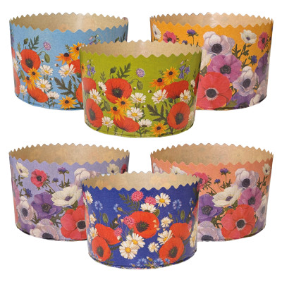 Набор форм для куличей Маки, 50 шт, из термостойкой бумаги, В 8,5 см, ∅ 13 см