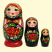 Матрёшка Рябина малая M3, 11 см