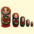 Матрёшка Рябина M5, 18 см