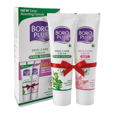 Набор кремов Boro Plus, травяной букет (зелёный), 25 мл + крем Soft Boro Plus, 25 мл