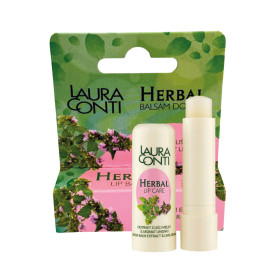 LAURA CONTI бальзам для губ с травами и экстрактом мелиссы, аромат лайма, 4,8 г