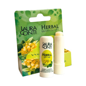 LAURA CONTI бальзам для губ с травами и экстрактом липового цвета, аромат липы, 4,8 г